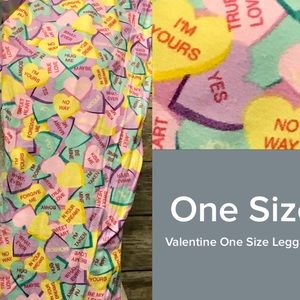 LuLaRoe Valentine OS Leggings